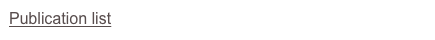 Publication list