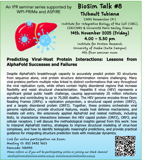 Flyer for BioSim Talk 2025 #5