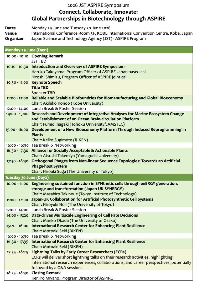 2026 JST ASPIRE Symposium Flyer Page 2