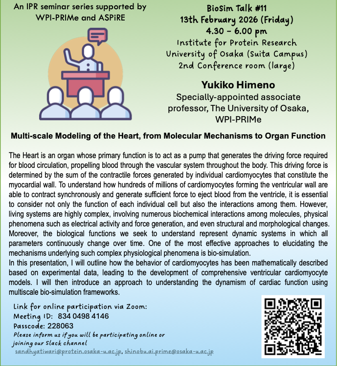 Flyer for BioSim Talk 2025 #11