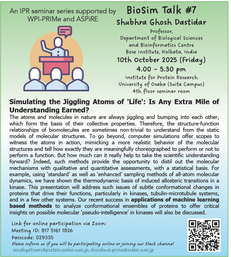 Flyer for BioSim Talk 2025 #5