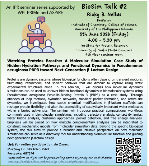 Flyer for BioSim Talk 2026 #2